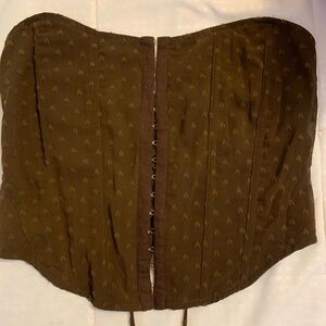 Corset Top w/ raised heart pattern